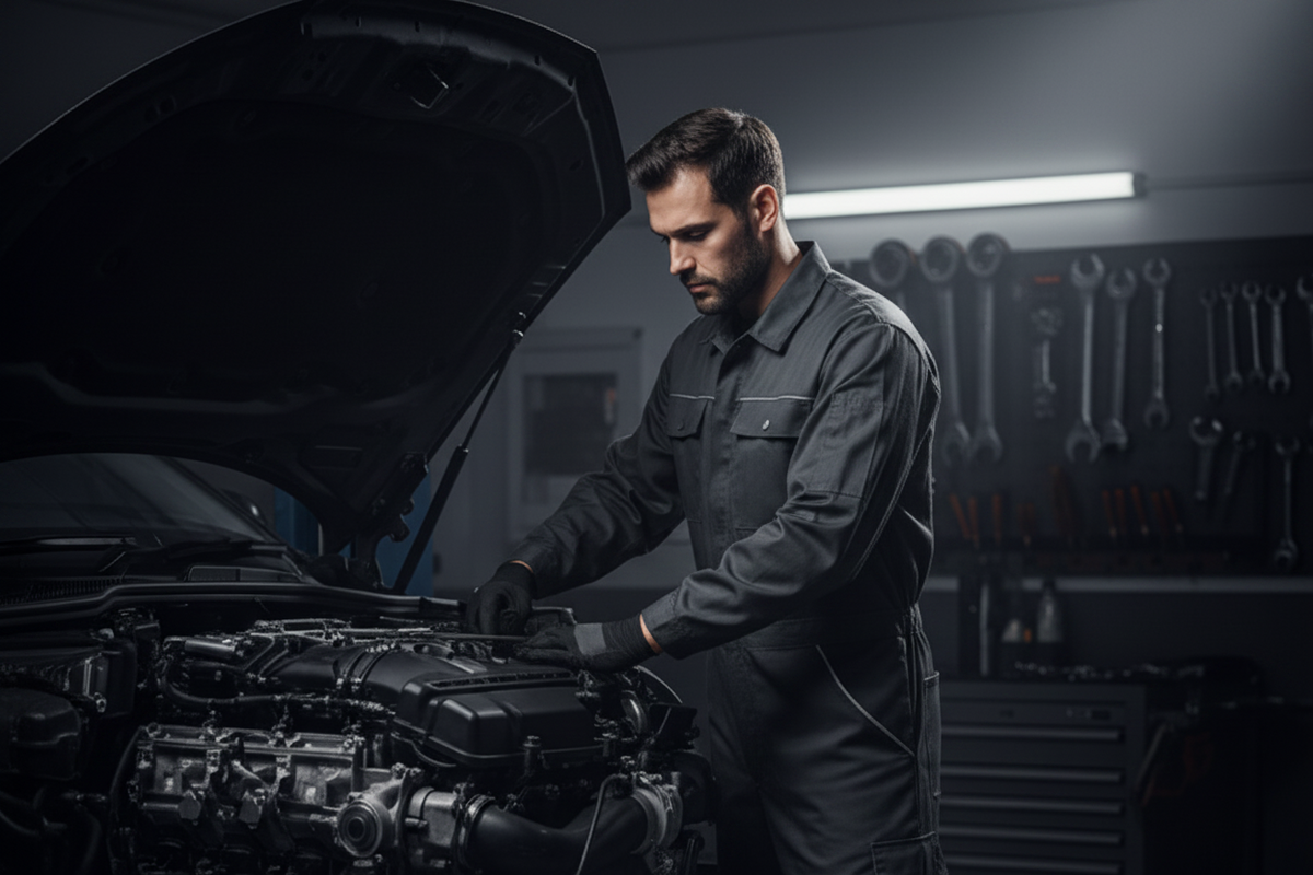 Male mechanic hero image